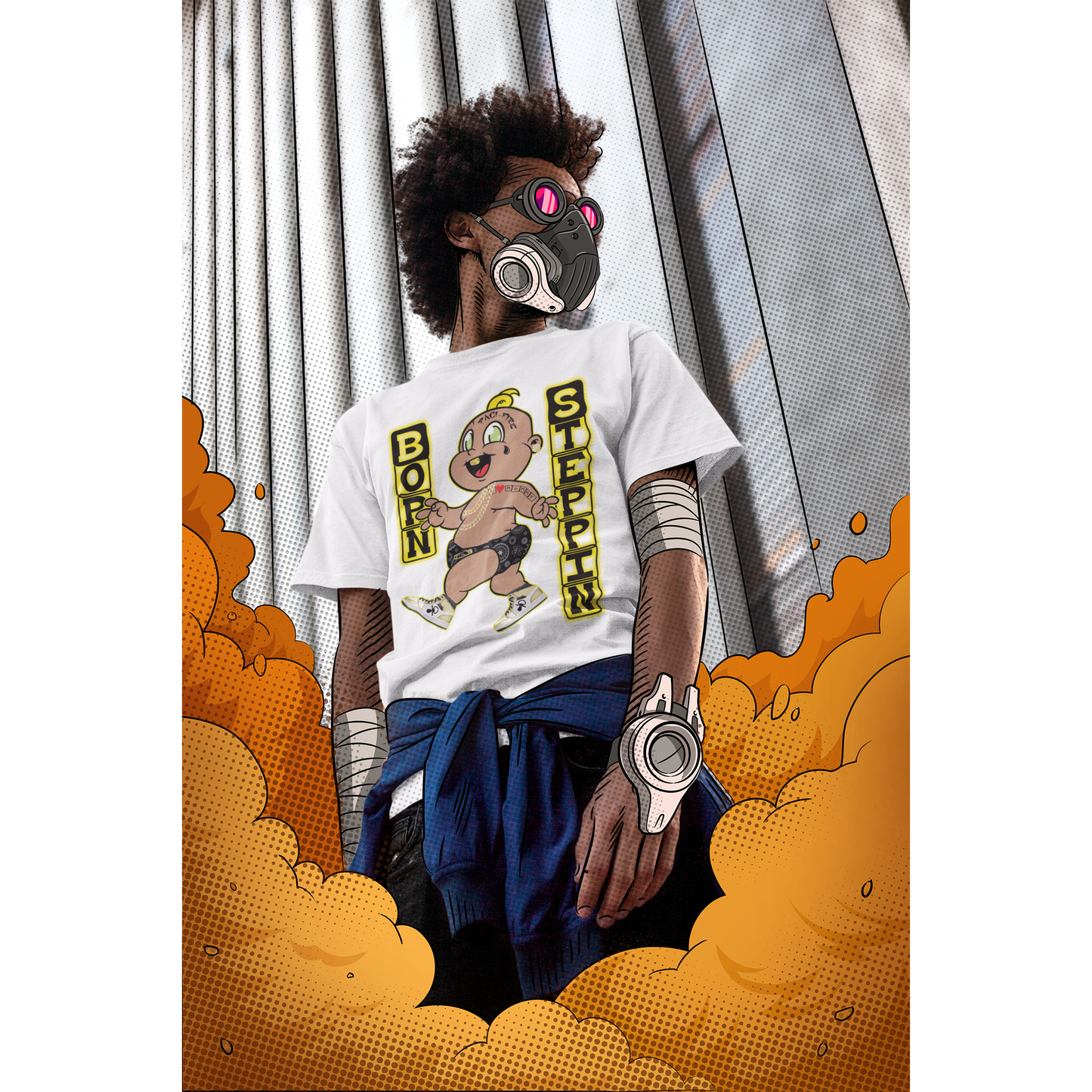 #BornSteppin! "Paci-Fire" T-Shirt by #vividoutloud.com